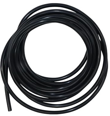 iMeistek Flexibler Silikonschlauch, 3mm ID X 6mm OD 4M Silikonschlauch Wasser Luft Schlauch Rohr für Pumpe Transfer Schwarz