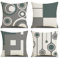 MYCDXE Dekorativ Kissenbezüge 4er Set Love Home Kissenbezug Kissenhülle Baumwolle Leinen Werfen Sie Kissenbezüge 45x45cm