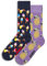 Happy Socks 2-Pack Dessert Mix Socks, bunte Socken aus Baumwolle mit lustigen Motiven