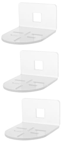 DOITOOL 3 Sätze Kamerahalterung Hängendes Kameraregal Wand Kamera Halter Kein Stanzen des Kamerahalters Schwebendes Kameraregal Kameraständer Wandmontiertes Kameraregal Kameragestell Acryl