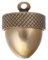 CHGCRAFT Eichel Medaillon Charm Messing Eichel BoxSchmuck Anhänger Peru Herbst Eichel Charm mit Schraubverschluss Secret Canister Anhänger für DIY Geschenk Schmuck machen Anhänger Dekorationen, Bronze