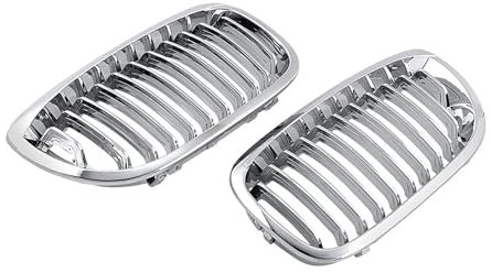 YYFYYDS Parachoques Delantero de Coche,Compatible para BMW E46 Série 3 Coupé Cabriolet 2 Portes LCI 2003-2006,Rejilla