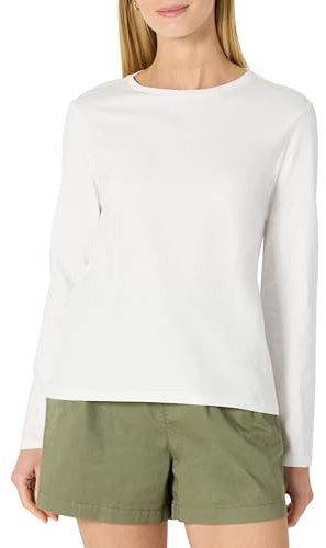Amazon Essentials Women's 100% Cotton Regular-Fit Long-Sleeve T-Shirt
