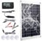 Solar Panel Kit 50W 12V, Solar Battery Trickle Charger Monocrystalline Silicon 30A Charge Controller Solar Panel Kit for RV Marine Boat Motorcycle