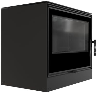 KRATKI Kamineinsatz aus Stahl Kari 12kW Ø180 BImSchV 2 EEK A schwarz