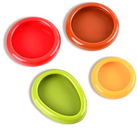 Silicone Fruit Storage Box,4PCS Vegetable Storage Container, Reusable Agricultural Product Preservative for Refrigerators, Onion Storage Containers, Avocado Preservatives, Tomato Preservatives