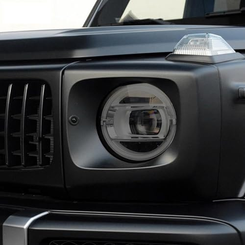 LDGSUPH Auto Scheinwerfer Schutzfolie Für Benz G-Klasse W463 2019 2020 2021 Für Amg Scheinwerfer-Tönungsfolie schwarze Schutzfolie transparente TPU-Rücklichtfolie
