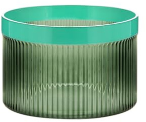 Remember Glasschale Groove – Dekorative Glasschale für Obst, Snacks oder Tischdekoration, modernes Design Schalen Accessoire für Küche und Wohnzimmer