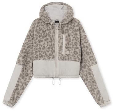 Johnny Urban Giacca in Pile Teddy Corta Donna e Uomo Beige Leo - Carey - Giacca Invernale Sherpa Unisex per l'Autunno e l'Inverno - Giubbotto Teddy con Cappuccio - Felpa Calda con Zip