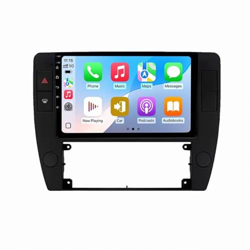 Radio Coche 2 DIN Pantalla para Volkswagen Passat B5 2000-2005 Cámara Trasera - HD Pantalla Carplay Mirror Link - Portátil Radio Coche Bluetooth con, 4 Nuclear 1G+32G