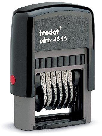 Trodat 150600 Printy Band Stamp Number Stamp 6 bands of 0-9