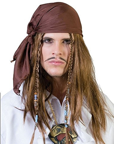 Funny Fashion 57502 - Perücke Seeräuber