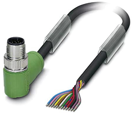 Phoenix Contact SAC-12P konfektioniertes Sensorkabel 12-adrig, Stecker gewinkelt, Länge 5m