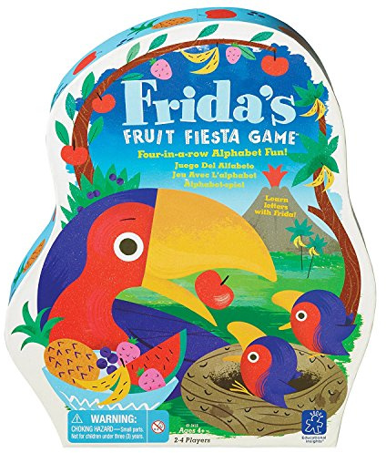 Educational Insights Frida's Fruit Fiesta - Toddler Board Games, ABC Learning Toys for Kids Ages 3-5, Preschool Learning Activities, Letter Matching Game, Alphabet Bingo, Classroom Games for Ages 4+