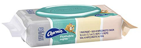 Charmin Lot de 40 lingettes jetables
