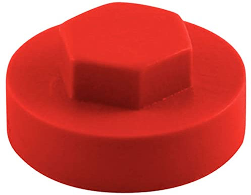 TIMCO Hex Cover Cap - Poppy Red - Box of 1000
