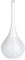 WENKO Brosse WC en céramique Flakon | Porte Brosse WC fermé | Tête de Brosse Noire Interchangeable | Fibres de Brosse résistantes et Flexibles | Céramique et Plastique | 17 x 42,5 cm | Blanc