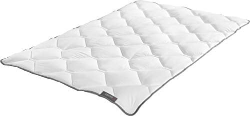 Badenia Trendline Mono Ganzjahresdecke Steppbett Micro Kochfest, 155 x 220 cm, weiß, Öko- Tex zertifiziert, Made in Germany