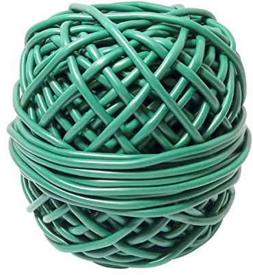 Elixir Gardens | Plant Tying Tube | 3mm x 50m | Green Flexi/Stretchy Soft String Twine Vine Shrub Climber Support| Various Quantities Available | x1