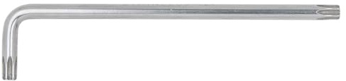 KS Tools 964.0604 EDELSTAHL TX-Winkelstiftschlüssel mit Bohrung, lang, TB25