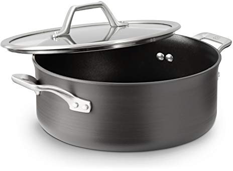 Calphalon Signature Hard Anodized Nonstick Covered Dutch Oven, 5 quart, Black