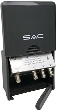 SAC 3 Way LTE Masthead/Outdoor Splitter DC Pass