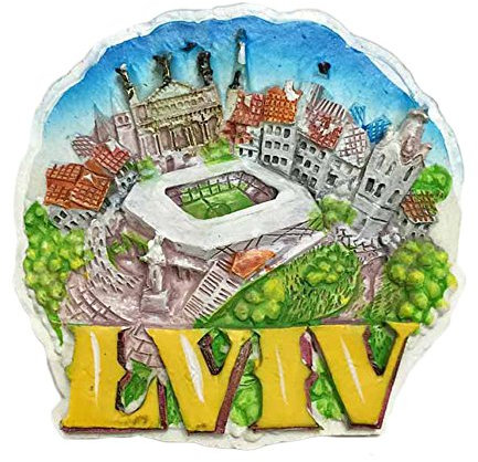 Lviv Ukraine Kühlschrank Magnet 3D Travel Aufkleber Souvenirs Collection, Home & Küche Dekoration, Ukraine Kühlschrank Magnet Aus China