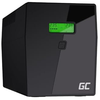 Green Cell 1500VA 900W Überspannungsschutz, schwarz, UPS04, Multicolor