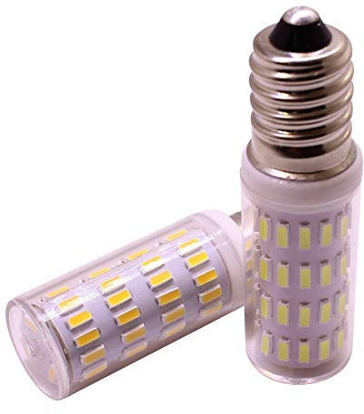 WeiXuan E14 Mini ampoule DEL à lampe de maïs, 3W 12V 24V, Tension de sécurité, remplace la lampe halogène 30W, SMD 4014 300 lumens, Blanc, paquet de 2