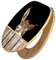 banjado Design WC Sitz Bambus 45x37,5cm / Toilettendeckel Holz/hochwertiger Toilettensitz/Bambus-Toilettendeckel für alle gängigen Toiletten - Esel