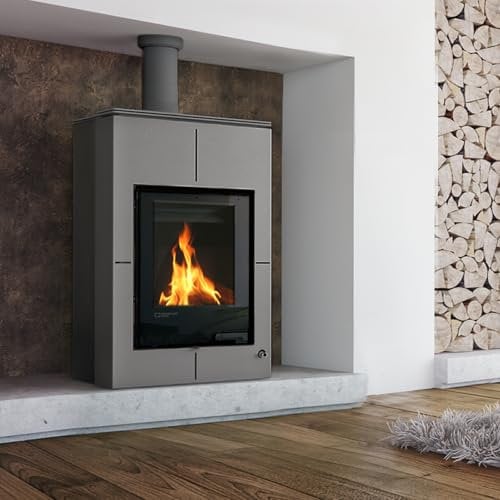 Aquaflam HSF34-107 Vario Saporo Kaminofen Grau/A