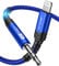 JSAUX Aux Cable 1.8M [Apple Mfi Certified] Aux to Lightning Audio Cable Nylon Braided Lightning to 3.5mm Headphone Jack Cable Compatible with iPhone 12/12 Mini/12 Pro/11/X/XR/8/7 -Blue