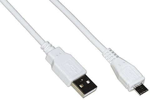 LINK LKCMB2 Cavo Micro Usb 2.0 Bianco Mt 1,8 in Rame per Ricarica Veloce e Scambio Dati
