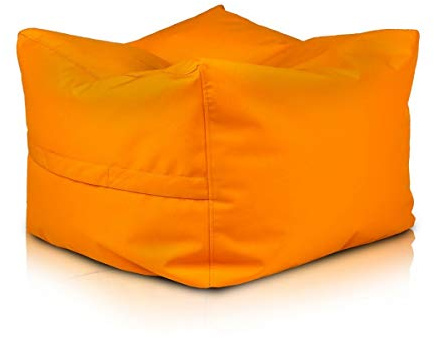 Ecopuf Outdoor-Sitzsack aus Polyester, wasserdicht, Oxford, 600D, abnehmbarer Bezug, gefüllt mit Polystyrol-Kugeln.