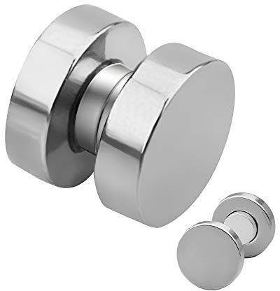 Magnet Fake Plug - Stahl - Silber [5.] - 12 mm