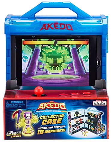 Akedo 14241 Ultimate Arcade Warriors Collector Case Mini Battling Action Figures Ready, Fight, Split Strike