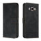 IWEIQING Case for Samsung Galaxy J5 2016, Premium PU Leather Cover TPU Bumper with Card Holder Kickstand Hidden Magnetic Adsorption Flip Wallet Case Cover for Galaxy J5 2016.Black HX