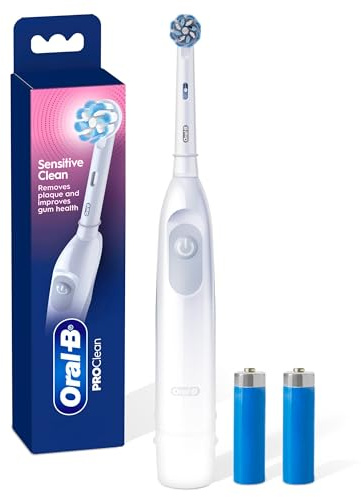 Oral-B Pro 100 Gum Care, Battery Powered Toothbrush, White (New Model)