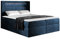 Mirjan24 Boxspringbett Snap mit LED-Beleuchtung Doppelbett mit 2 Bettkästen Matratze + Topper Amerikanisches Continentalbett Polsterbett Bett mit Kopfteil Bettgestell (Velluto 11, 180 x 200 cm)