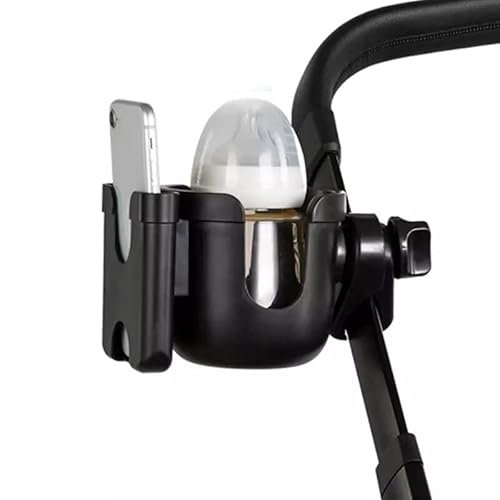Sound Way Poussette Porte gobelet,Universel pour Poussette 2 en 1,pour téléphone Portable,360 degrés Rotatif Porte-gobelet pour fauteuils roulants marchettes de mobilité vélos