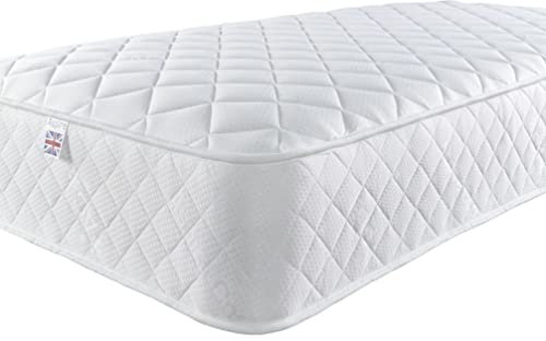 Aspire Beds Comfort Plus Aspire-Cool Touch Schaumstofffreie Bonnell-Federkernmatratze, weißer Rand, 90 x 190 cm