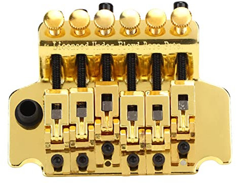 E-Gitarren-Tremolo-Brücke, System Double Rocking Spring Stabilizer Device für E-Gitarre Vom Typ Floyd Rose (Gold)