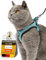 Tierhood - Katzengeschirr Set mit Leine für kontrollierte Freiheit - Softgeschirr - Komfortabel, Einstellbar & Robust - Geschirr für aktive Katzen (Blau, Größe XS)