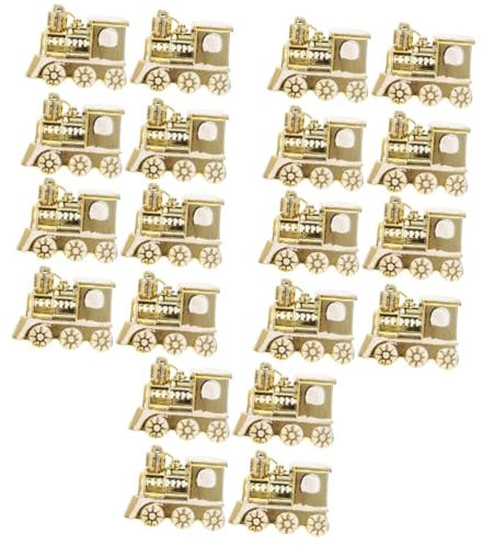SilteD 20 Pcs Christmas Tree Pendant Christmas Fireplace Decoration Goodie Bag Filler Nativity Hanging Decoration Holiday Wooden Train Xmas Tree Wall Hangings Dining Table Plastic Gadgets