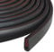 Moldura de borde de goma, tamaño 1 mm, ajuste de 0 a 2mm, protectores de borde para puertas de coche, protector de borde flexible autoadhesivo en forma de U para bordes afilados de chapa metálica, 3m