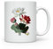 MAXIKIWI - Taza de café o té de cerámica suave y duradera para el hogar u oficina, perfecta para cualquier ocasión, flores de loto, acuarela, 300 ml