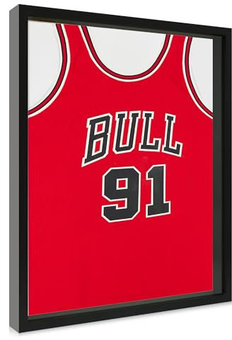 CCDCC Großer Schattenbox-Bilderrahmen mit weicher Leinen-Rückseite, schwarzer Holzrahmen für Jugendliche, Kinder, Trikot-Rahmen, Vitrine mit gehärteter Glasabdeckung, 40,6 x 50,8 cm