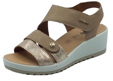 ENVAL Soft 5781022 Chèvre Corde Sandales Confort pour Femmes en cuir compensé haute, Corde, 39 EU