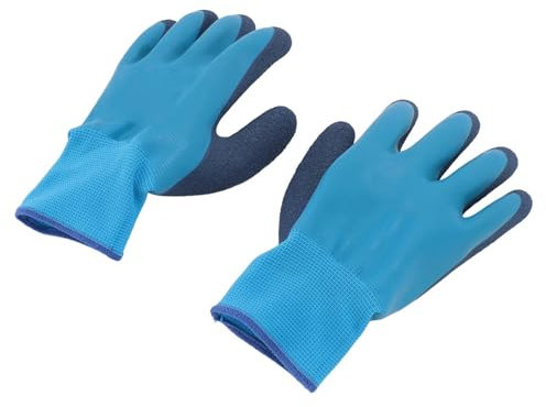 Syrisora Electrical High Voltage Safety Gloves,Electrician Insulated Gloves, 400V Voltage Resistance Anti Slip Rubber Electrical High Voltage Gloves for Electrical Equipment