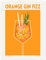 Orange Gin Fizz Poster 30 x 40 cm Orange Wandbilder Wanddeko